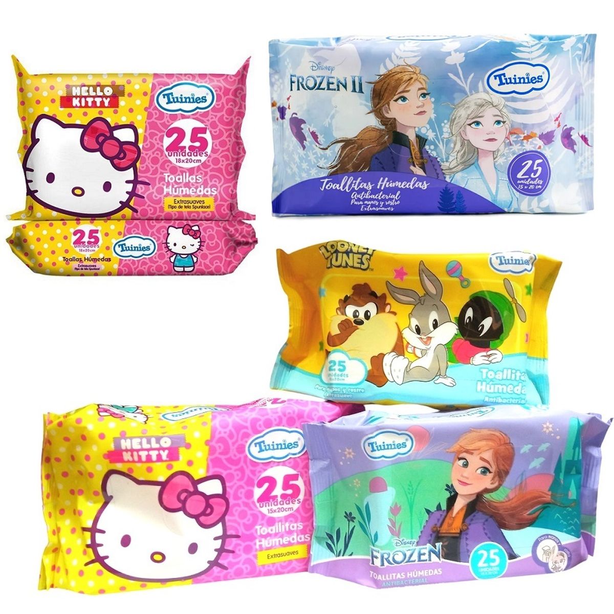 GENERICO - Paños Humedos de 25 toallitas suaves