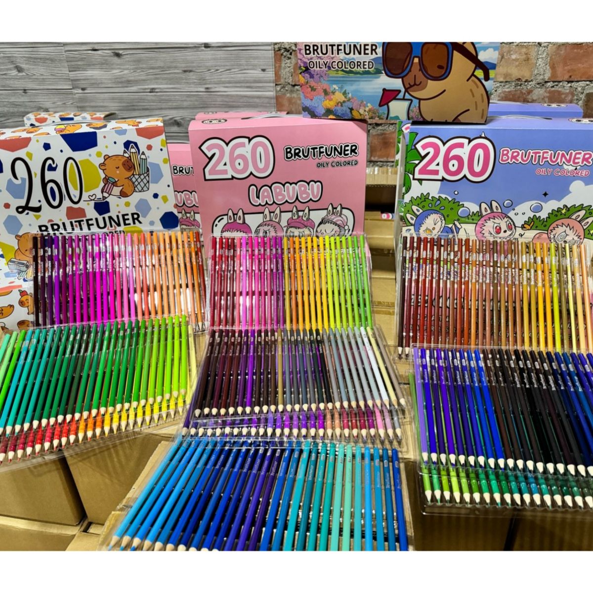 GENERICO - Colores profesionales al óleo brutfuner 260 pz