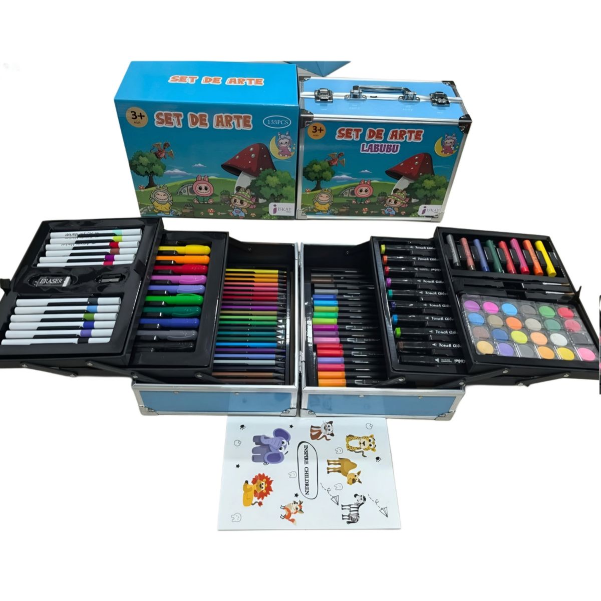 GENERICO - Set de Arte Maleta de Aluminio  6 niveles