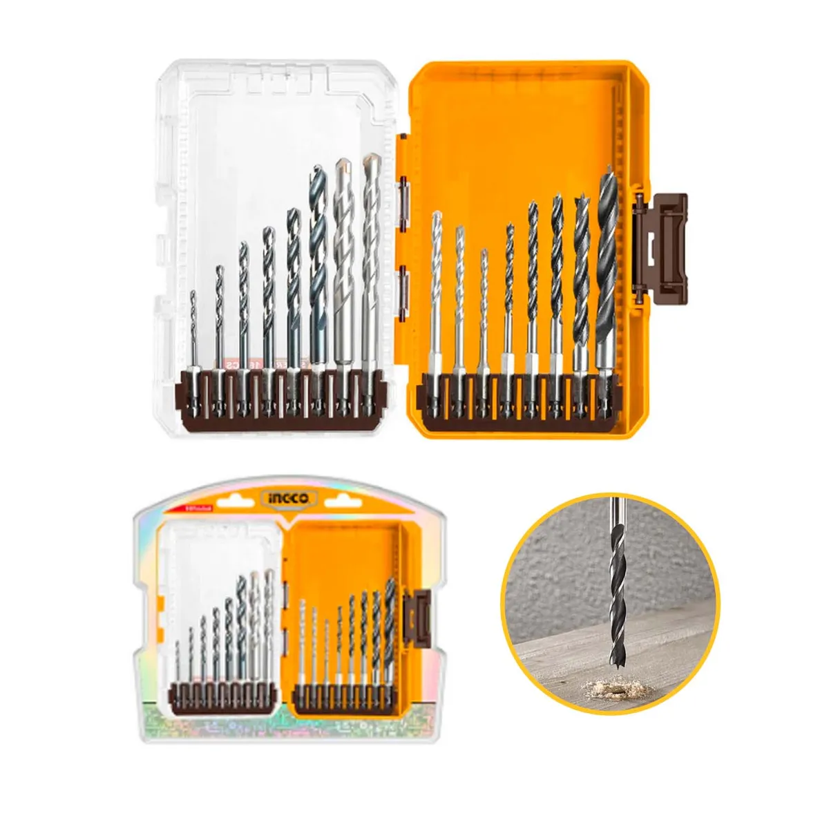 INGCO TOOLS - Set De Brocas 16pcs Metales Combinados Ingco Akdl11606