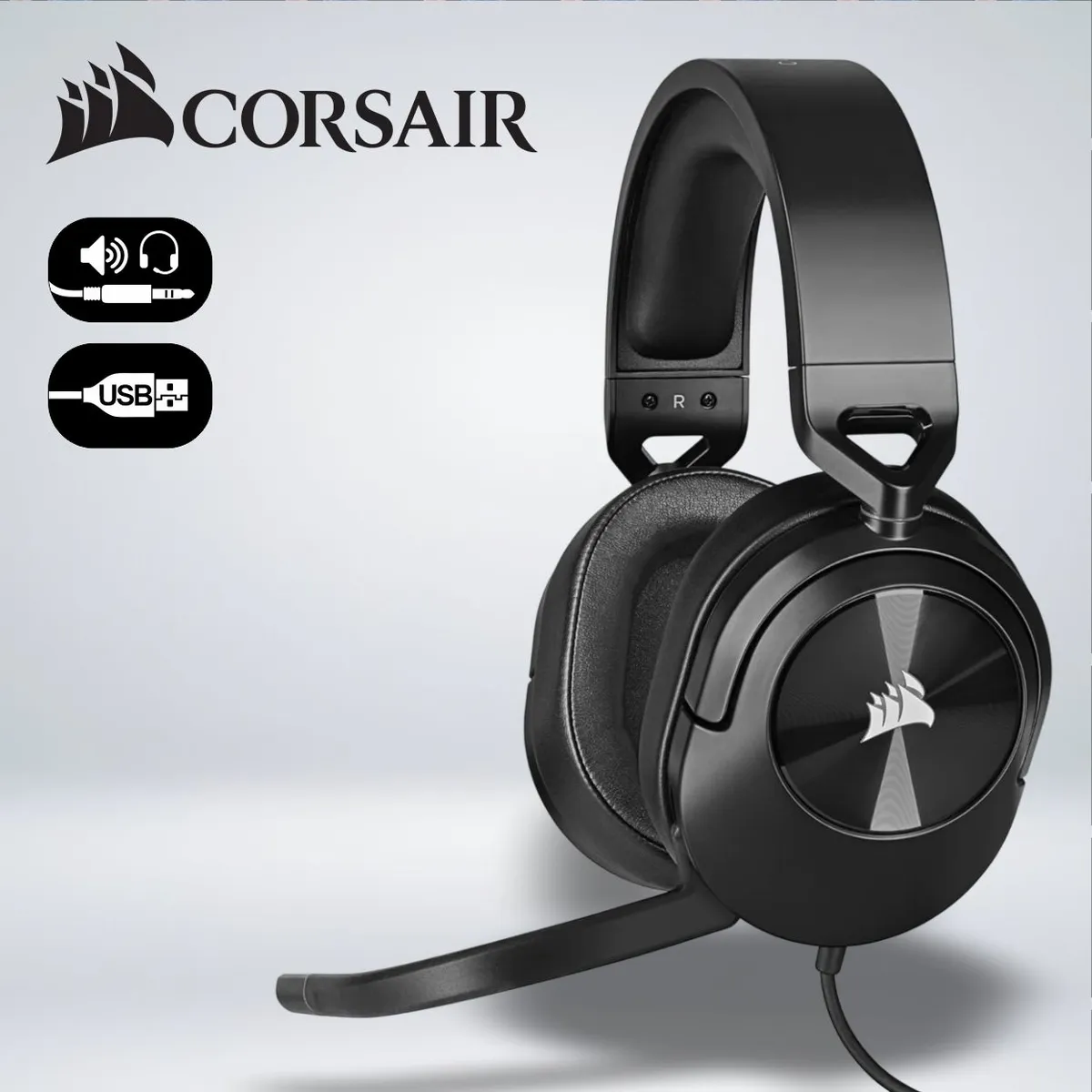 CORSAIR - AUDIFONO GAMER CORSAIR HS55 SURROUND SONIDO DOLBY 7.1 MULTIPLATAFORMA