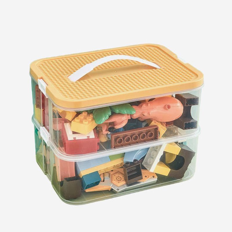 PIA COPELLO STORE - Caja Organizadora Doble - Amarillo