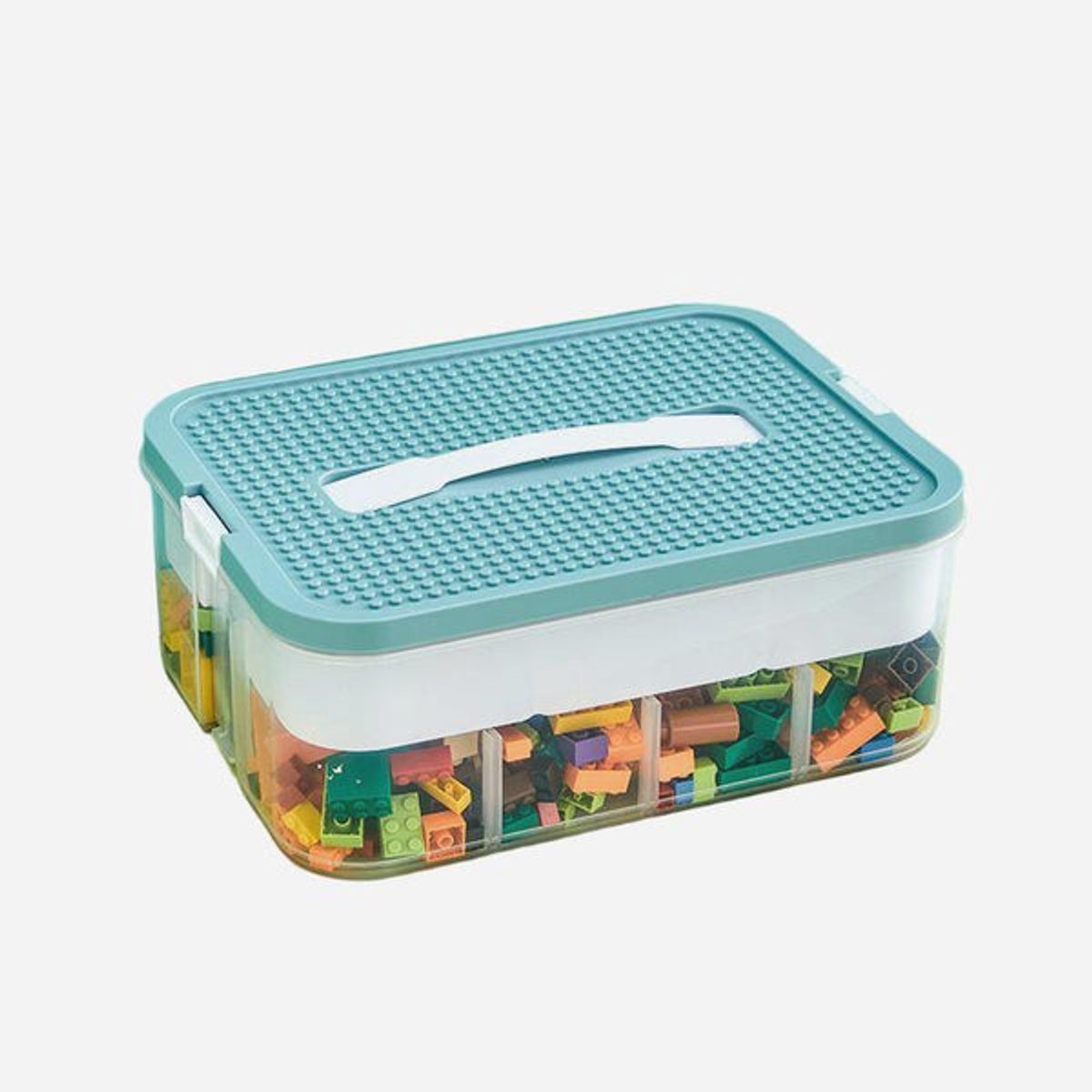 PIA COPELLO STORE - Caja Organizadora con Compartimento Interior - Celeste