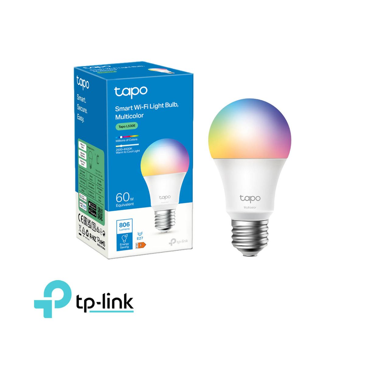 TP LINK - Foco Inteligente Tp-Link Tapo L530E Multicolor Regulable Control Voz