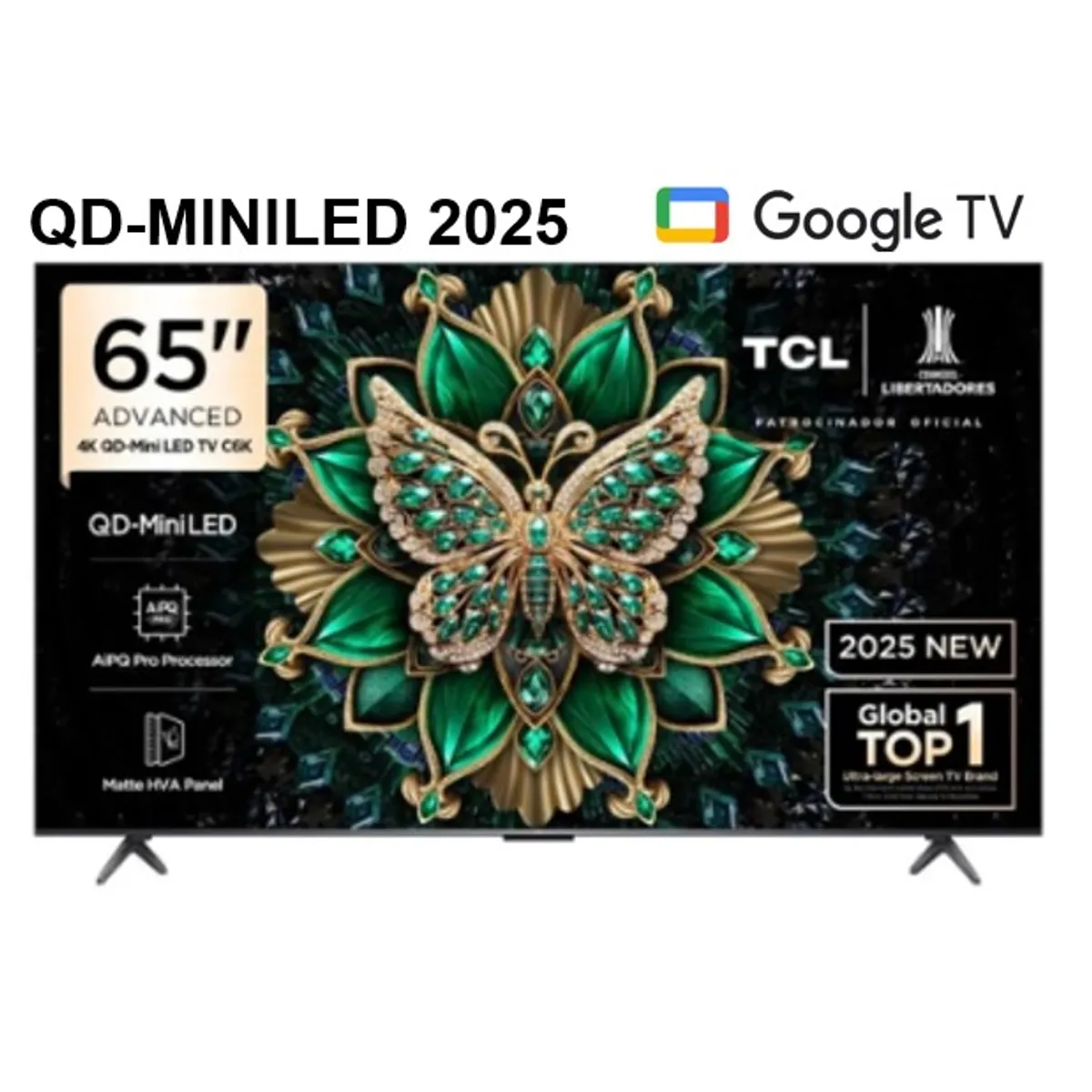 TCL - Televisor TCL 65 QD MINI LED 4K UHD Año 2025 Google TV 65C6K