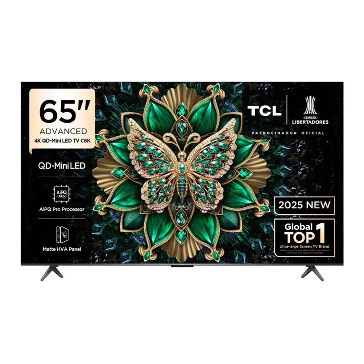 TCL - Televisor TCL 65 QD MINI LED 4K UHD Año 2025 Google TV 65C6K