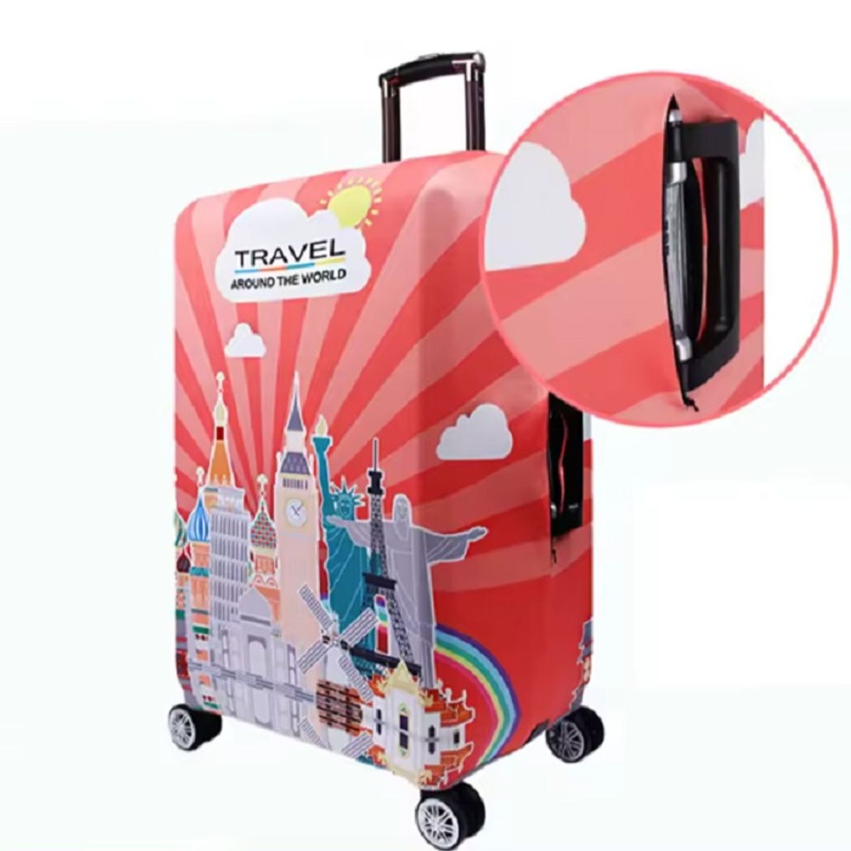 GENERICO - FUNDA PROTECTORA PARA MALETA ANTIRAYAS E IMPERMEABLE TALLA S