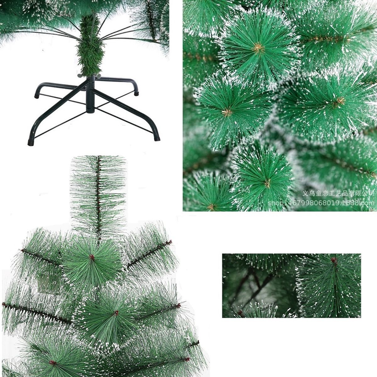 GENERICO - Arbol navideño nevado 150 cm pino de navidad jaspeado