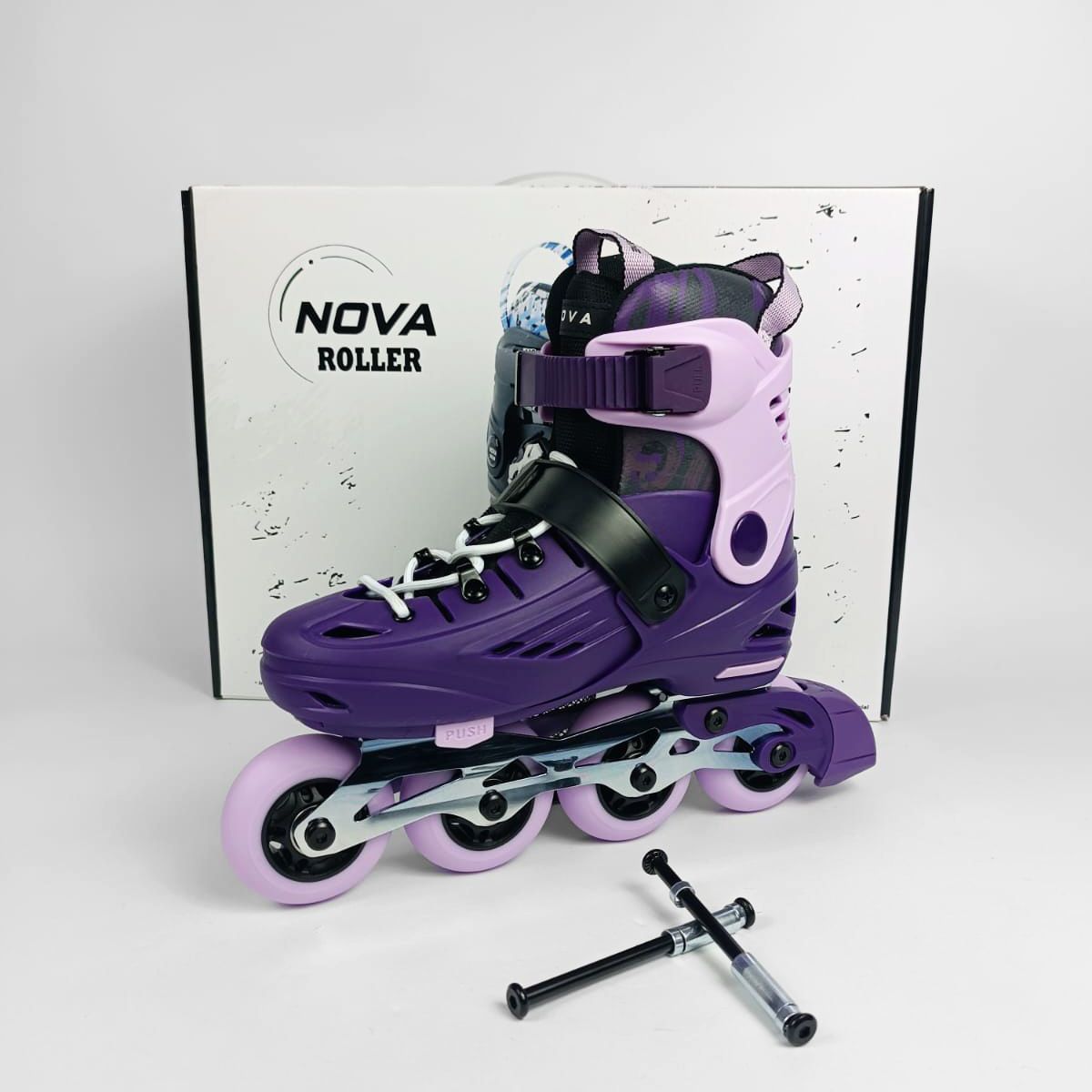 NOVA - PATINES BOTA DURA NOVA M 32-35 MORADO