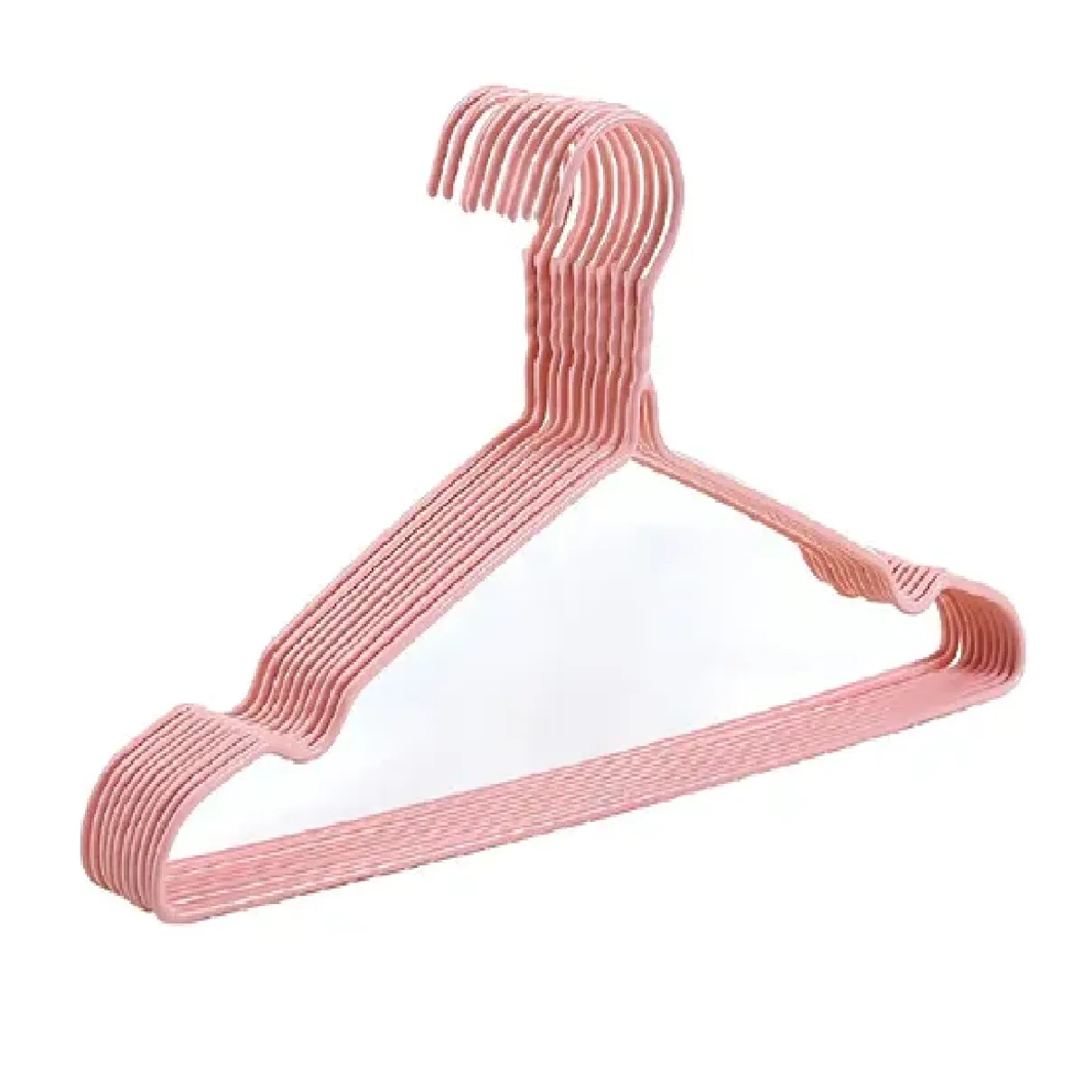 GENERICO - Oferta De 50 Colgadores De Ropa Metalico con Cubierta de plastico