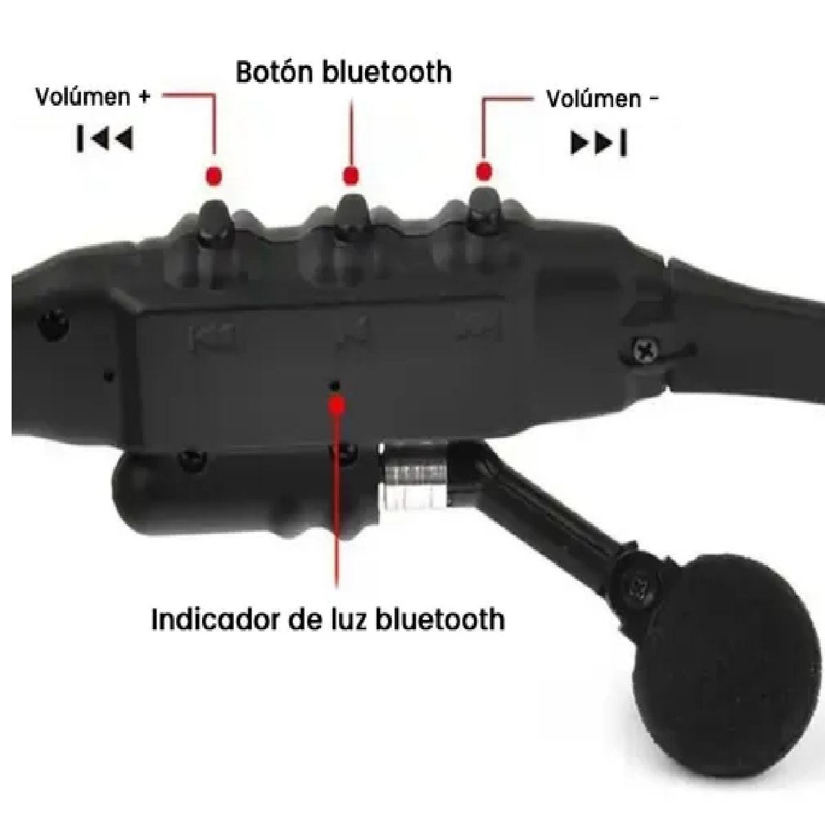 GENERICO - Lentes De Sol Auriculares Bluetooth Con Microfono