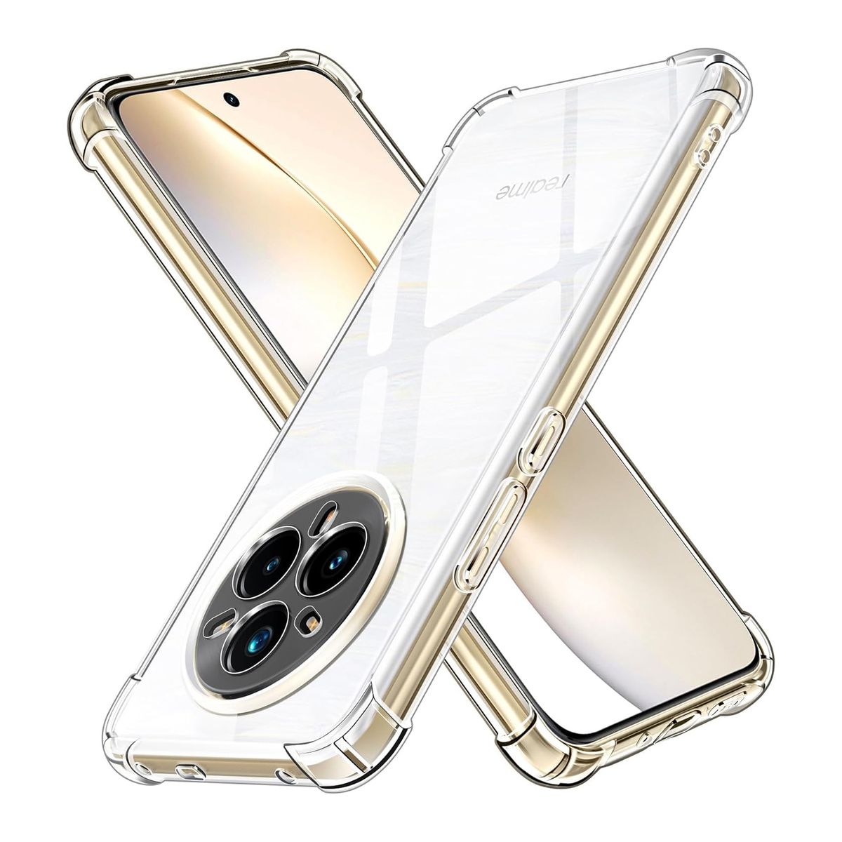 GENERICO - Case Funda Protector REALME 14 PRO PLUS 5G - TRANSPARENTE ANTI IMPACTO