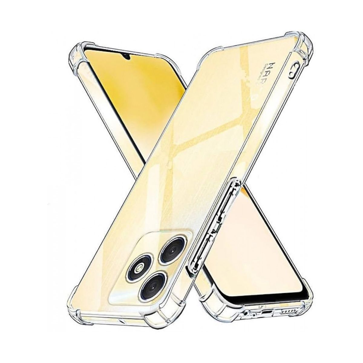 GENERICO - Case Funda Protector REALME NOTE 50 - TRANSPARENTE ANTI IMPACTO