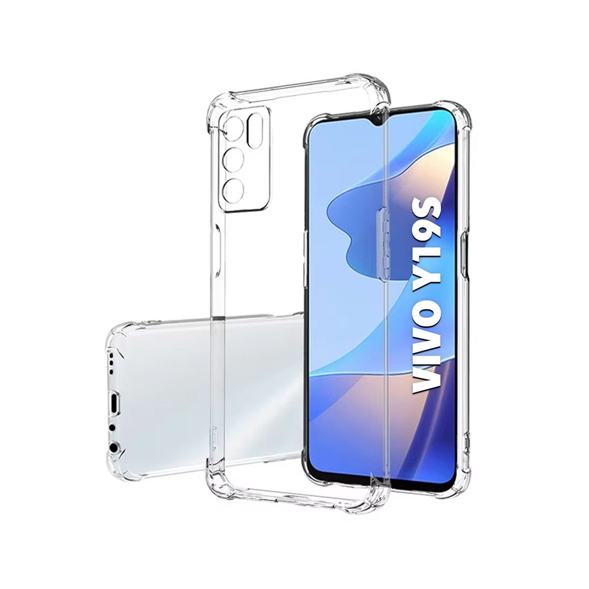 GENERICO - Case Funda Protector VIVO Y19S - TRANSPARENTE ANTI IMPACTO