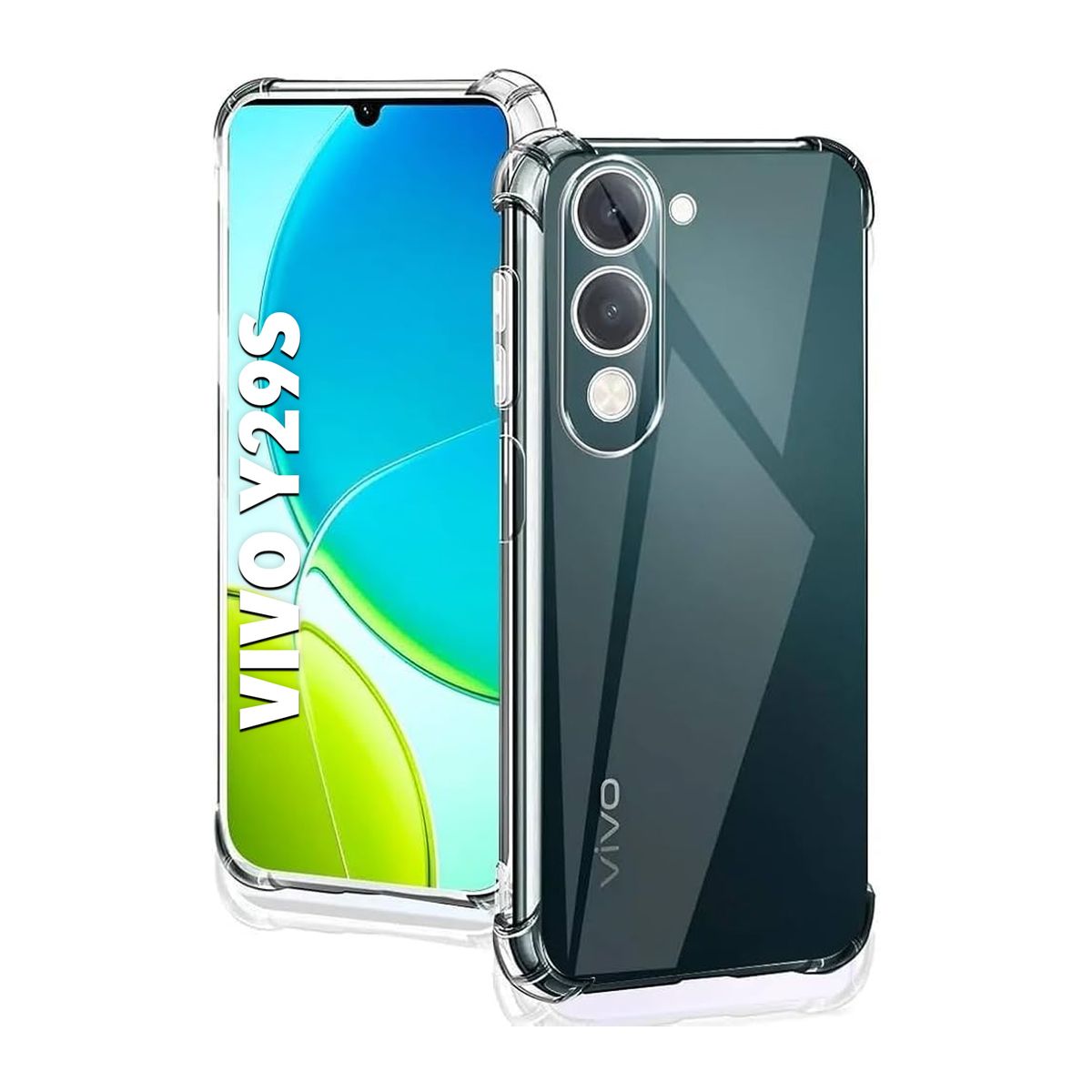GENERICO - Case Funda Protector VIVO Y29S - TRANSPARENTE ANTI IMPACTO
