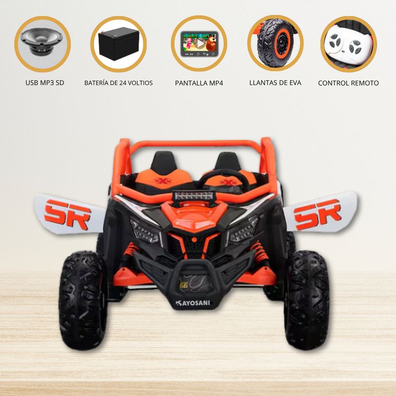 CAN AM - Carro a Batería 4 X 4 TUBULAR «CAN-AM» ORANGE