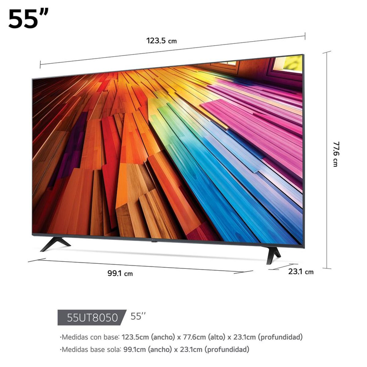 LG - Televisor LG 55 55UT8050PSB LED 4K Ultra HD 2024