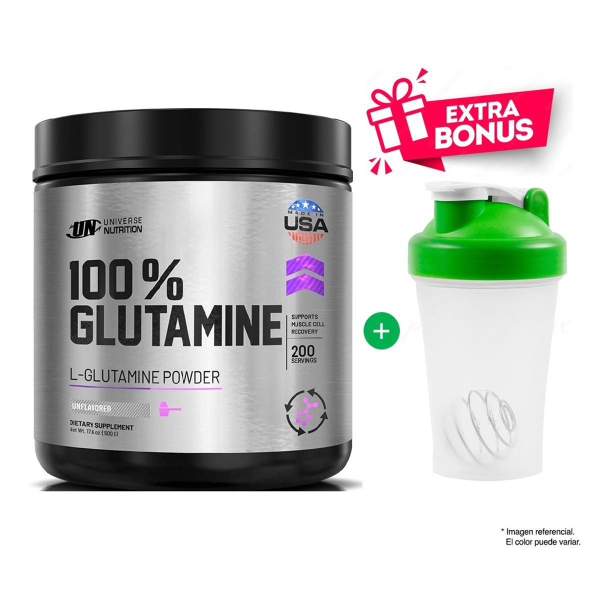 UNIVERSE NUTRITION - Glutamina Universe Nutrition 500 G Micronizada