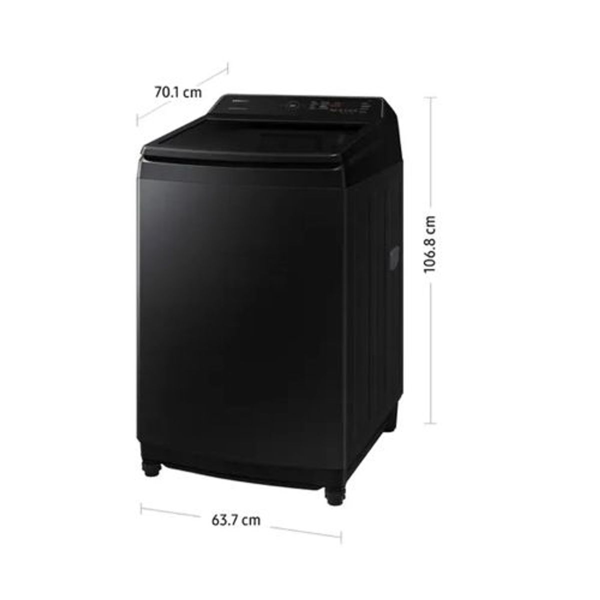 SAMSUNG - Lavadora Samsung EcoBubble 17KG Negra WA17CG6441BV - Negro