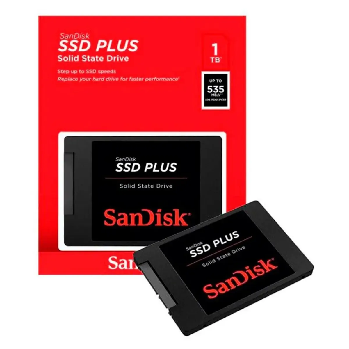 SANDISK - Disco Solido SSD Plus SanDisk 1TB SATA 6GBs 2.5 Lectura 535MB/s