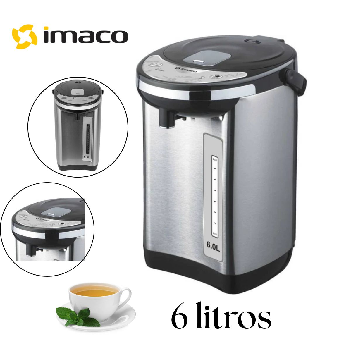 IMACO - Termo Hervidor Imaco 6L con Dispensador TP6075SS