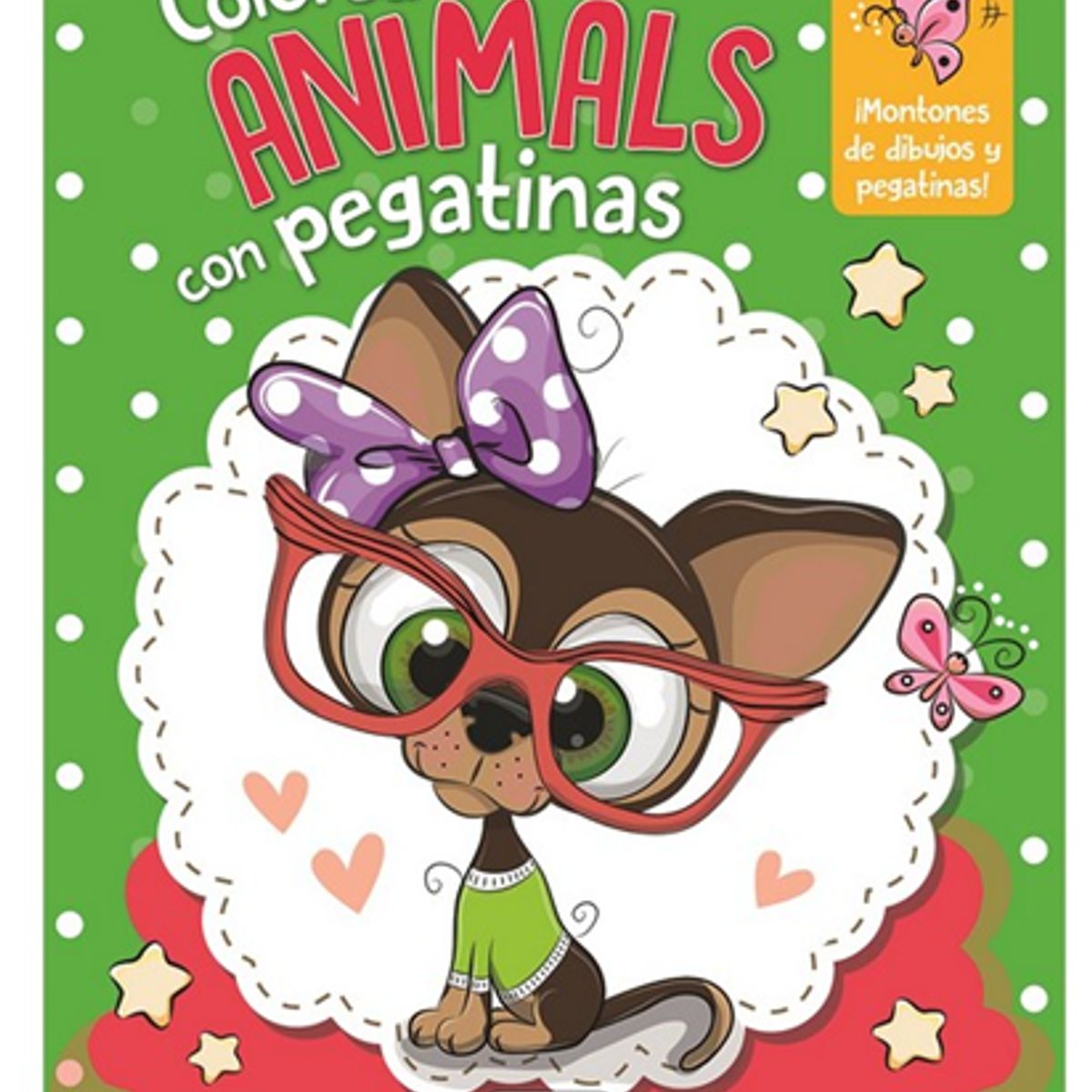 GENERICO - COLOREA ANIMALS CON PEGATINAS PERRO