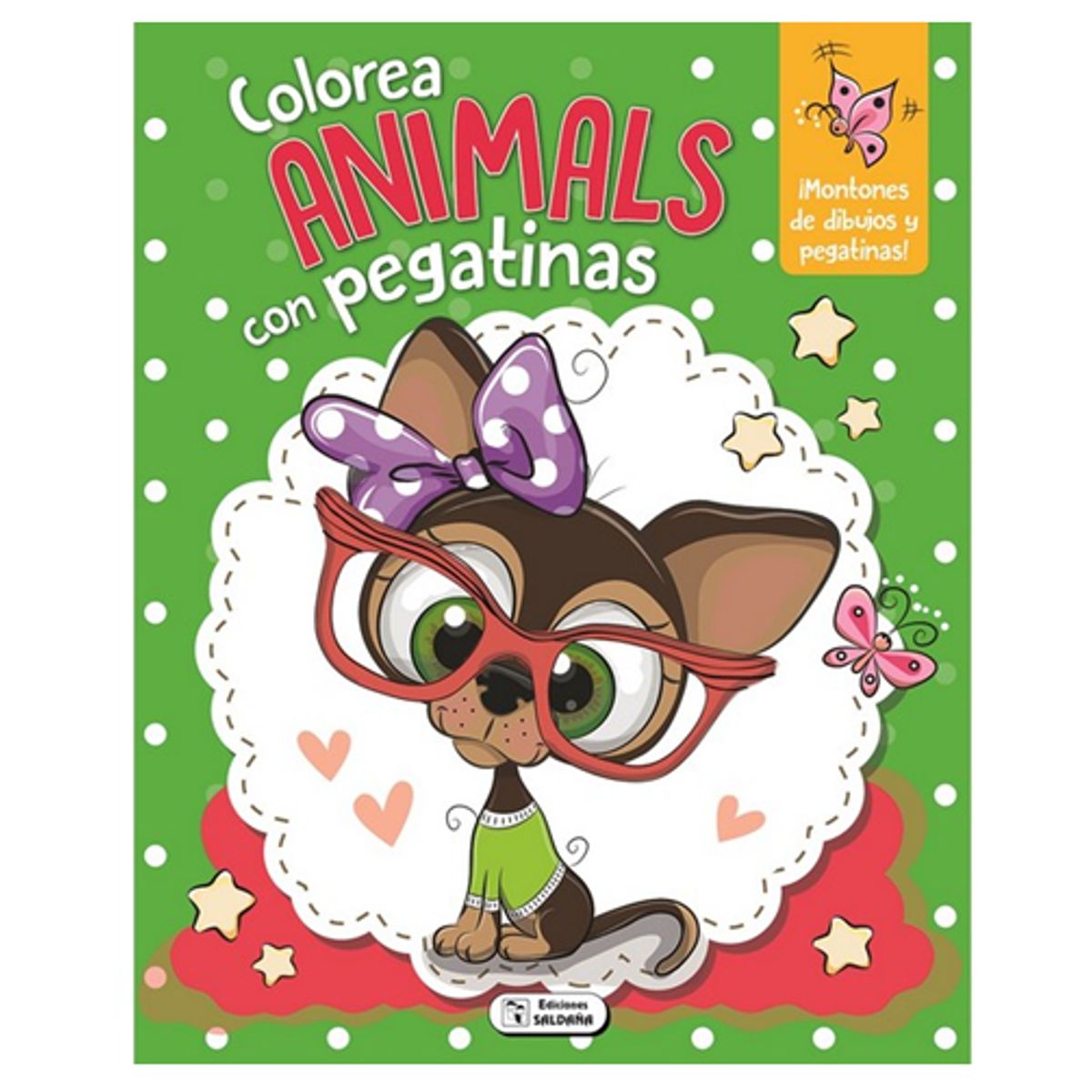 GENERICO - COLOREA ANIMALS CON PEGATINAS PERRO