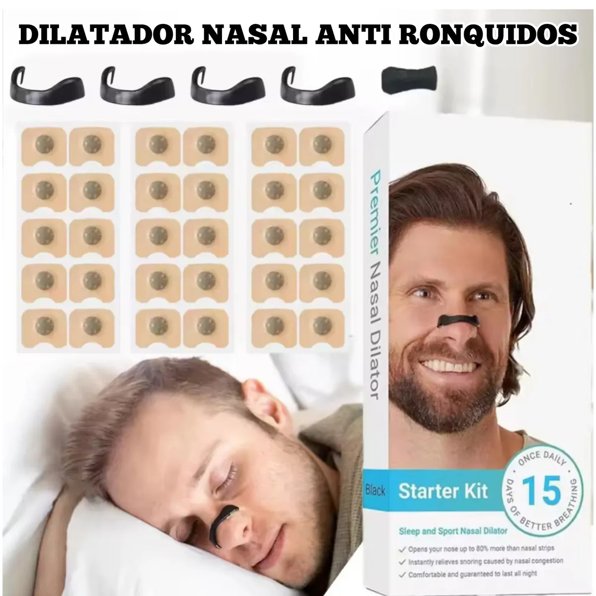 OEM - Tiras Nasales Anti ronquidos Magnéticas  x30 parches