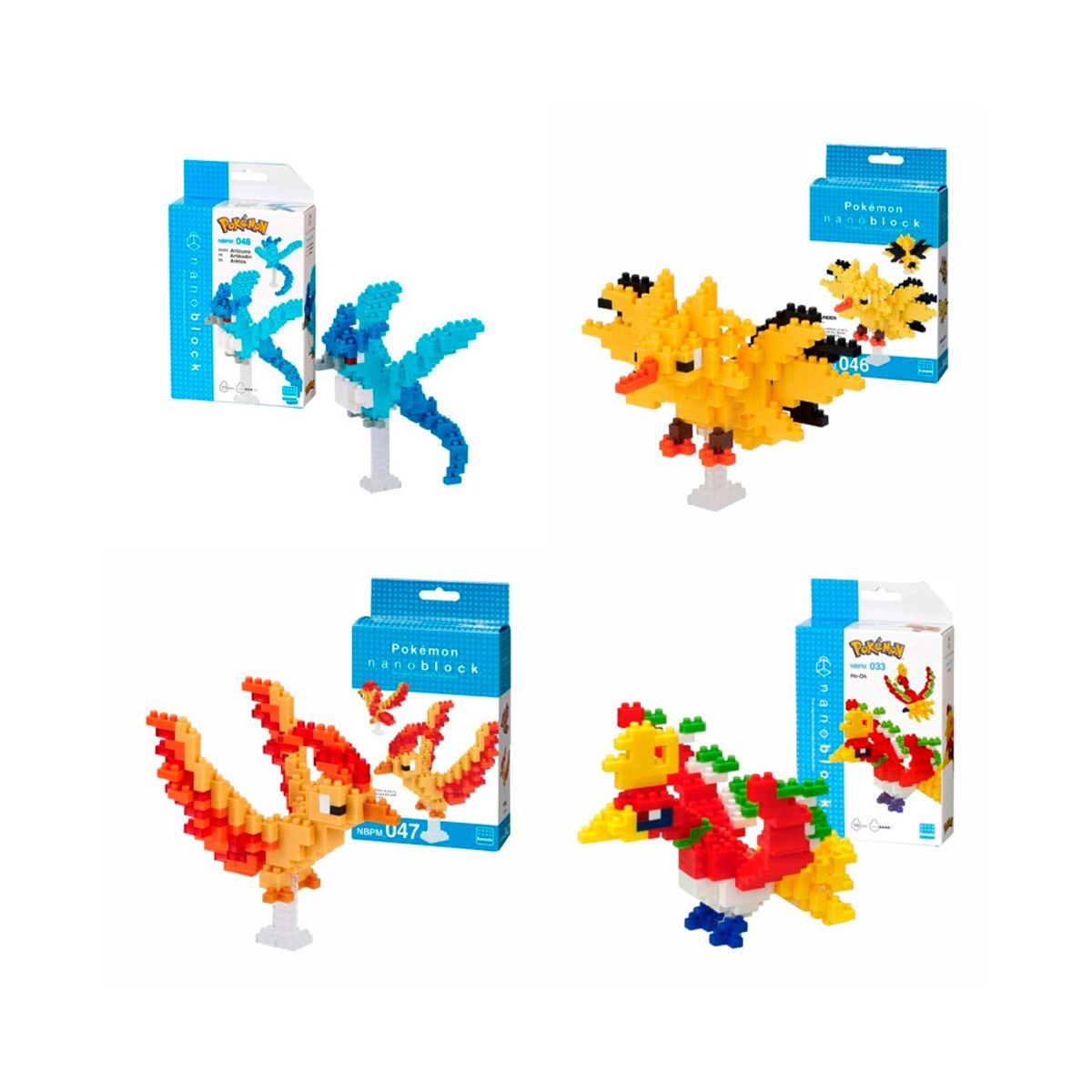 POKEMON - Pokemon Nanoblock Set Aves Legendarias