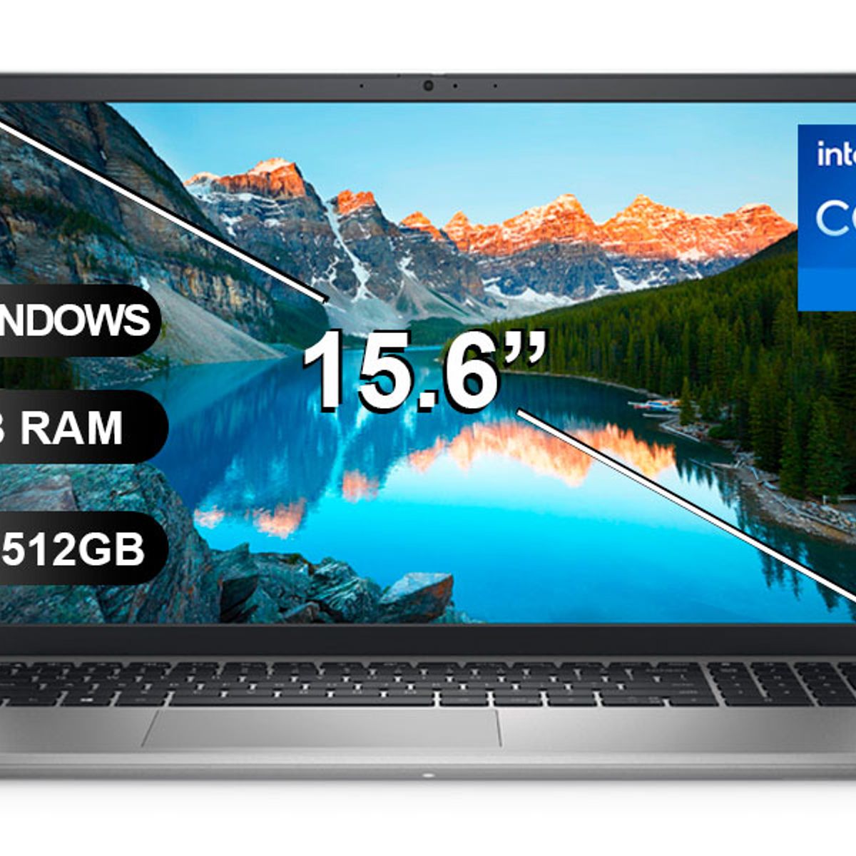 DELL - Laptop DELL INSPIRON 3520, I7-1255U, 8GB RAM, 512GB SSD, 15.6 SIN WINDOWS (C3P56)