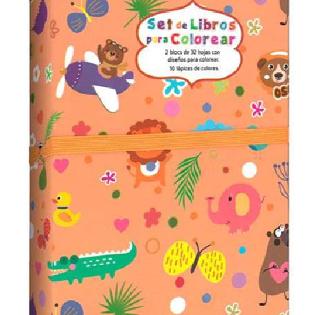 GENERICO - Set de Libros Para Colorear - Osos