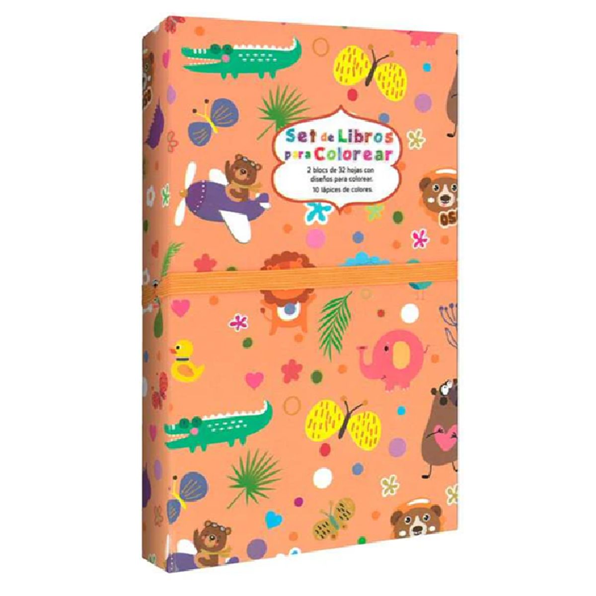 GENERICO - Set de Libros Para Colorear - Osos