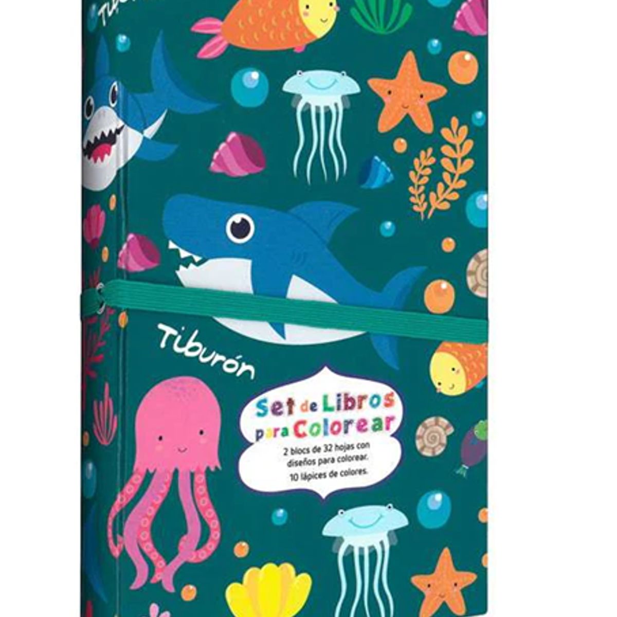 GENERICO - Set de Libros Para Colorear - Animales del Oceano