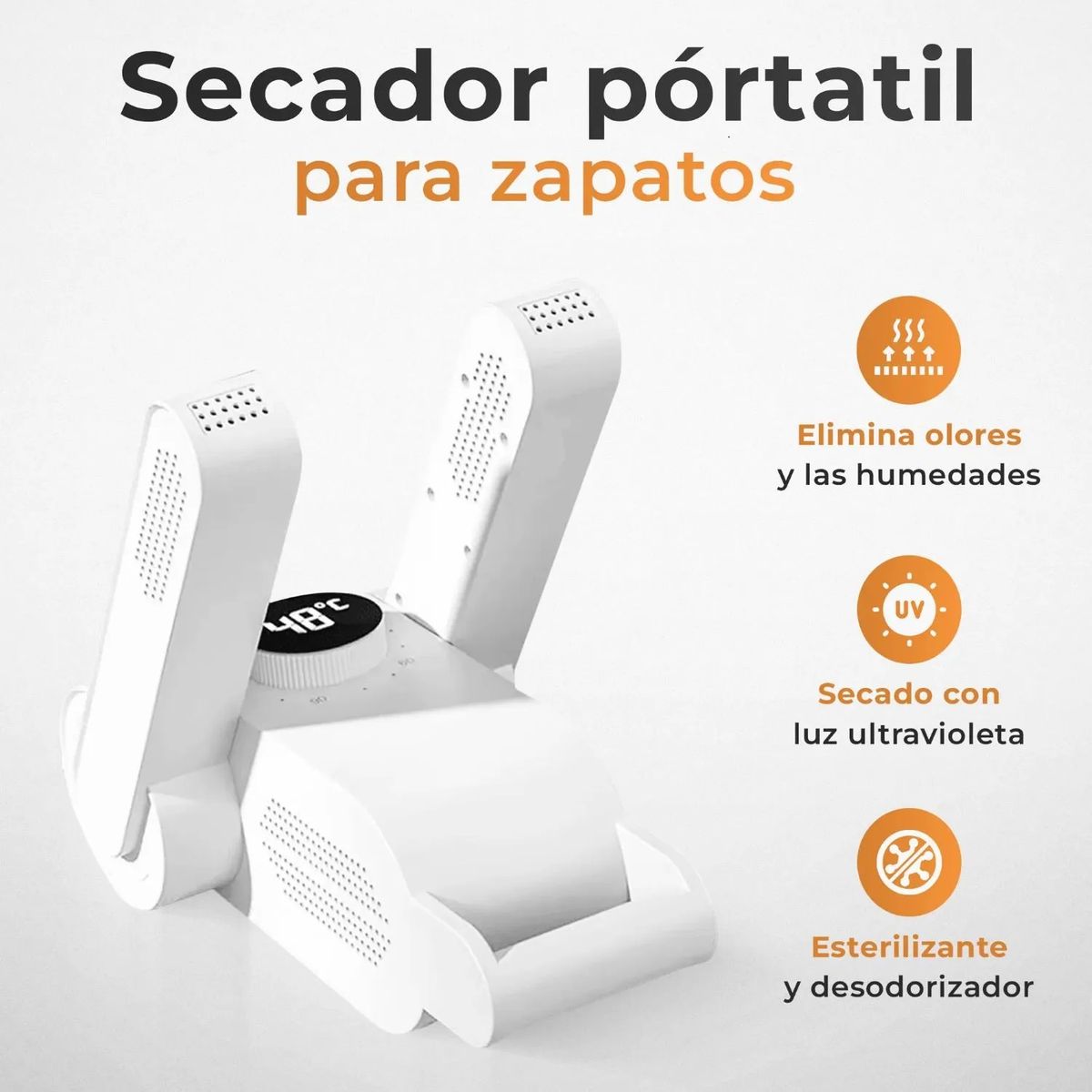 GENERICO - Secador Eléctrico de Zapatillas y Zapatos con Temporizador