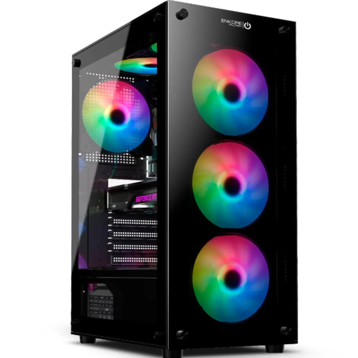 ENKORE - Case Gamer FALCON+ ENK 5000-RGB 4FAN 12CM RGB ENKORE