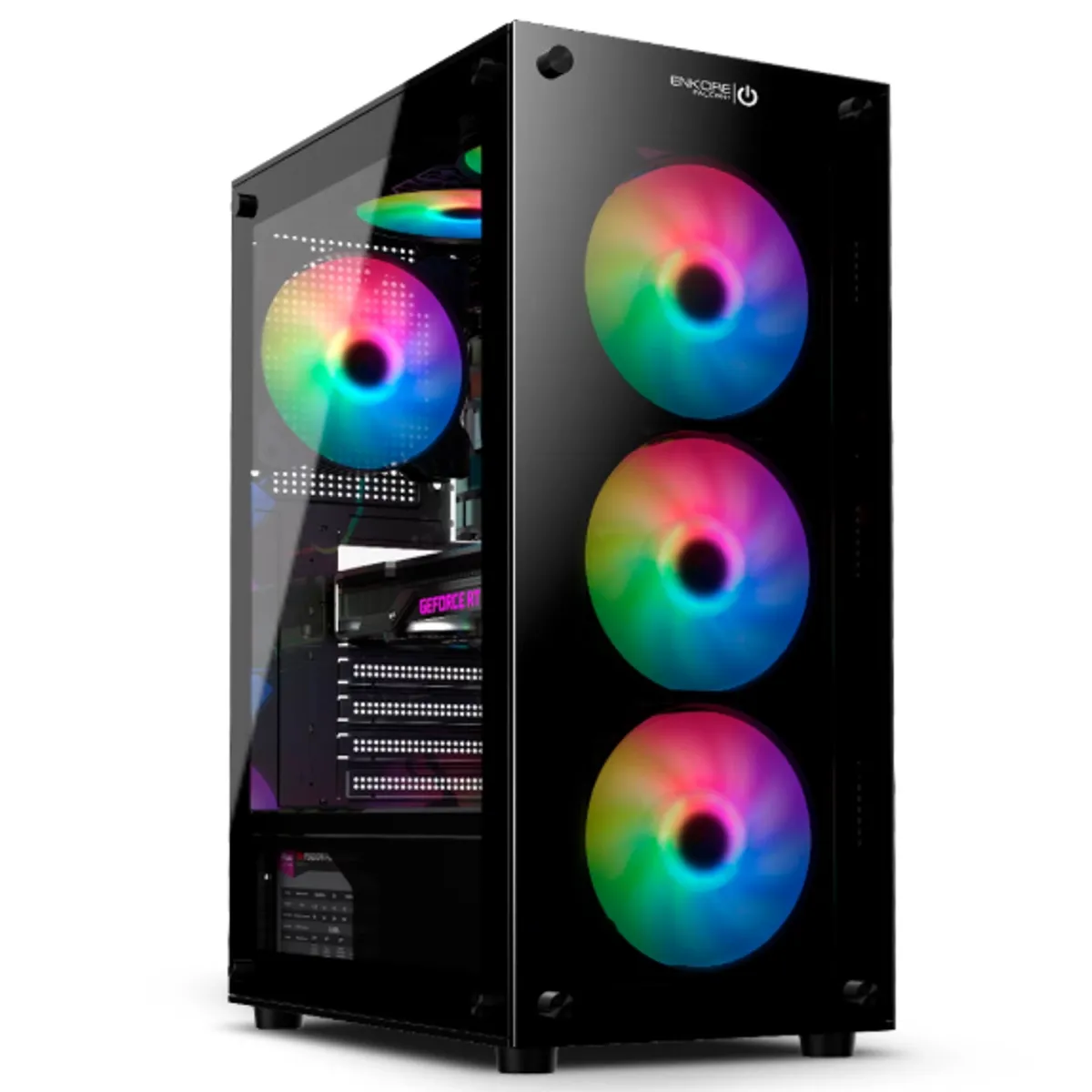 ENKORE - Case Gamer FALCON+ ENK 5000-RGB 4FAN 12CM RGB ENKORE