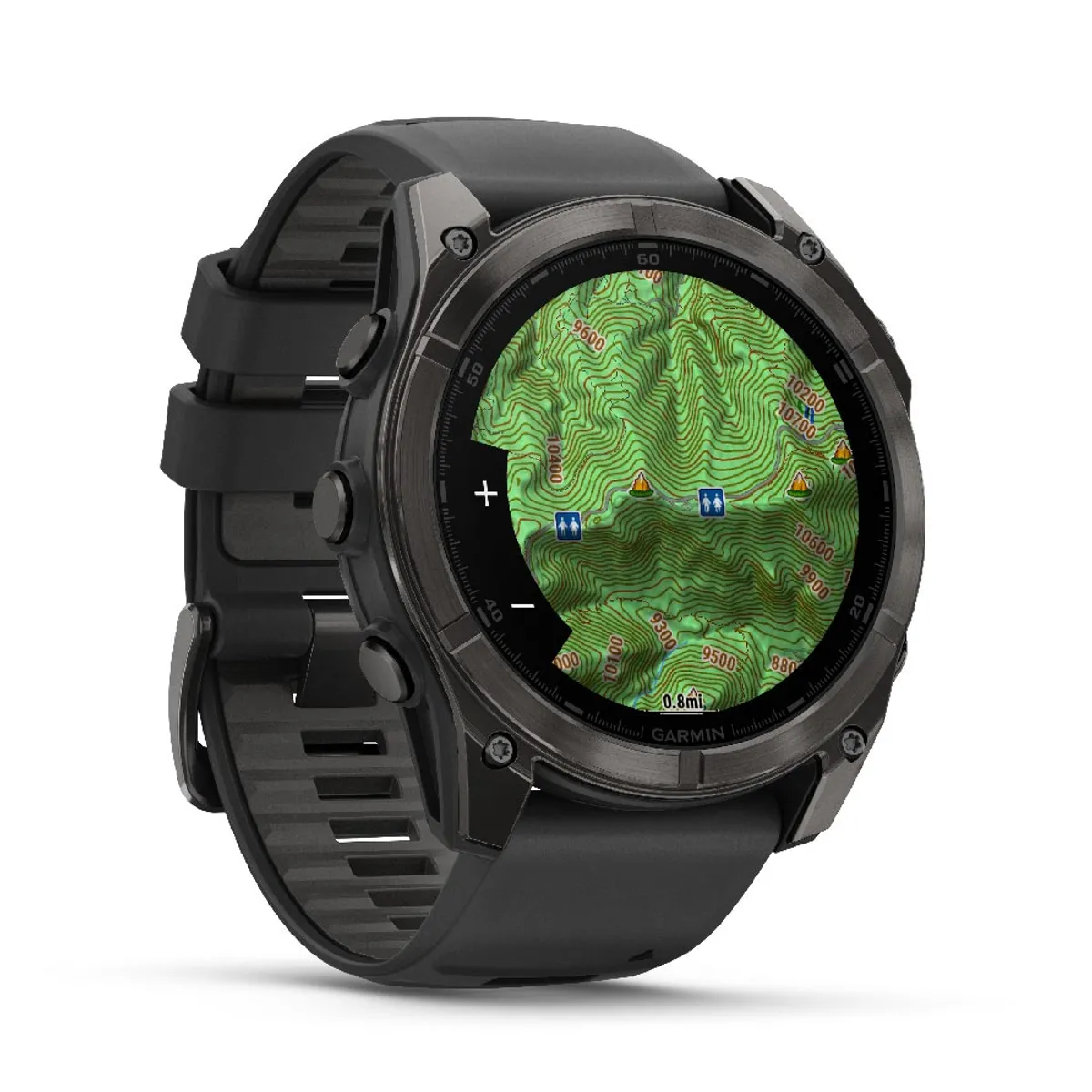 GARMIN - Smartwatch Garmin Fenix 8 51Mm Zafiro Solar Carbon Gris Titanio Running Deporte GPS Fitness