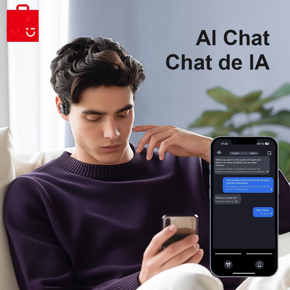 GENERICO - AUDIFONO TRADUCTOR DE IDIOMAS EN TIEMPO REAL