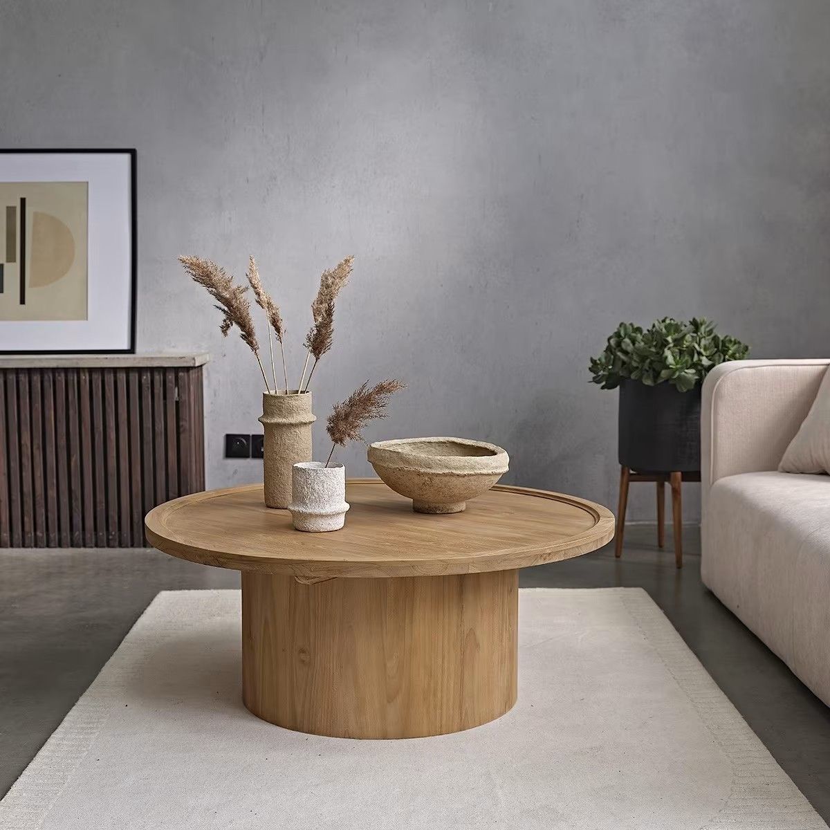 STIL NOVO - MESA DE CENTRO DIAMANTE MADERA