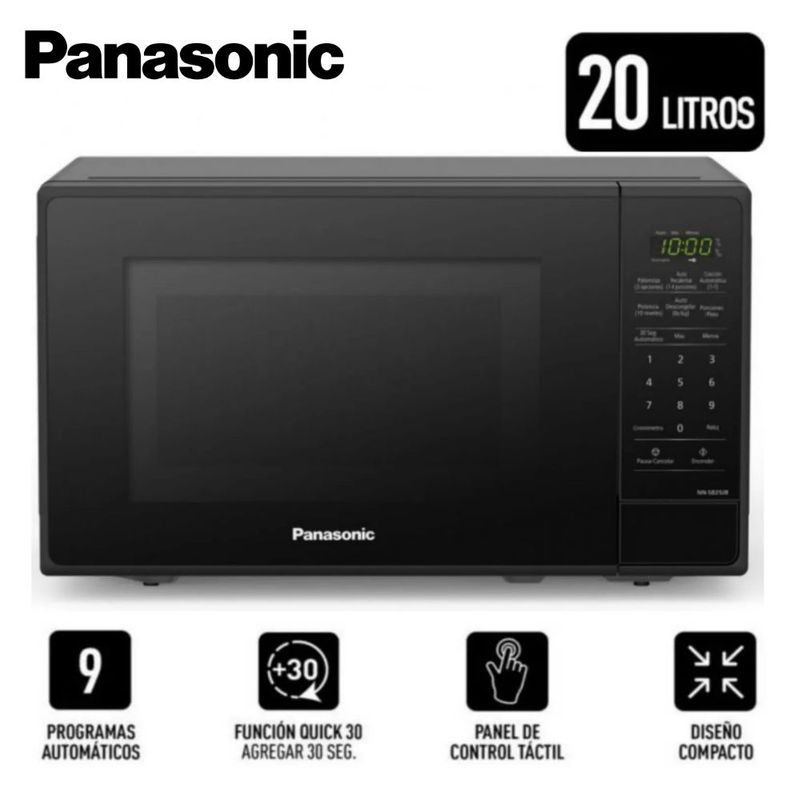 PANASONIC - Horno Microondas Panasonic NN-SB25JB 20 Litros - Negro