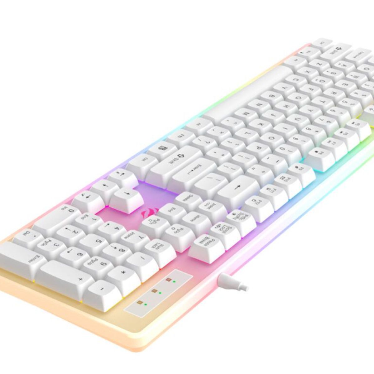 HALION - Teclado Gamer GAMENOTE KB876L-SP 105 Teclas USB RGB HALION