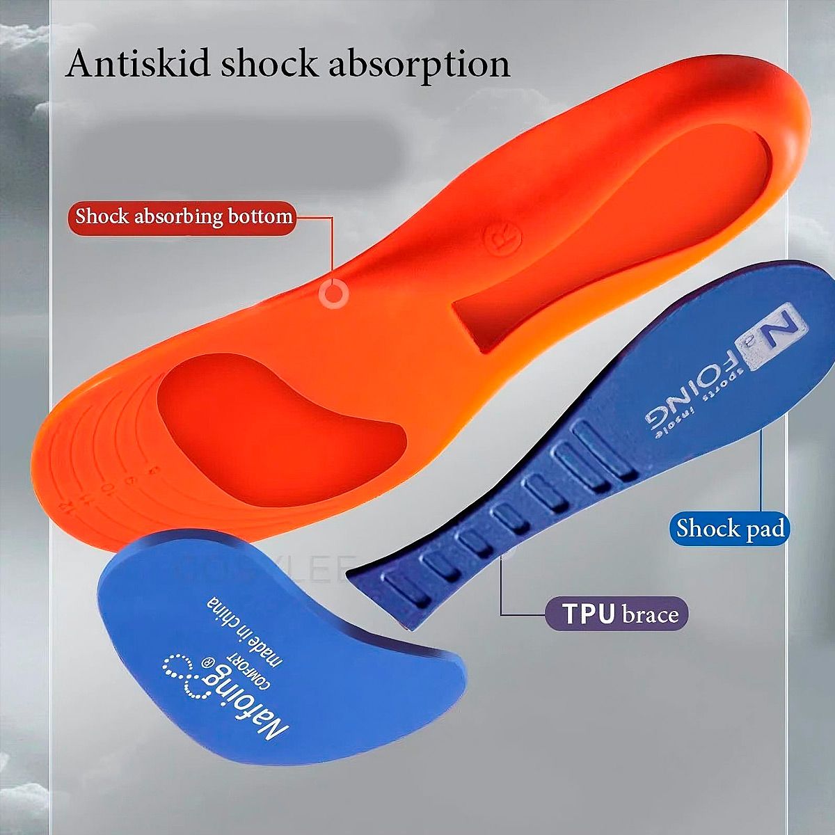 GENERICO - Plantilla Ortopédica Corrección Postura  Unisex Talla 43-44