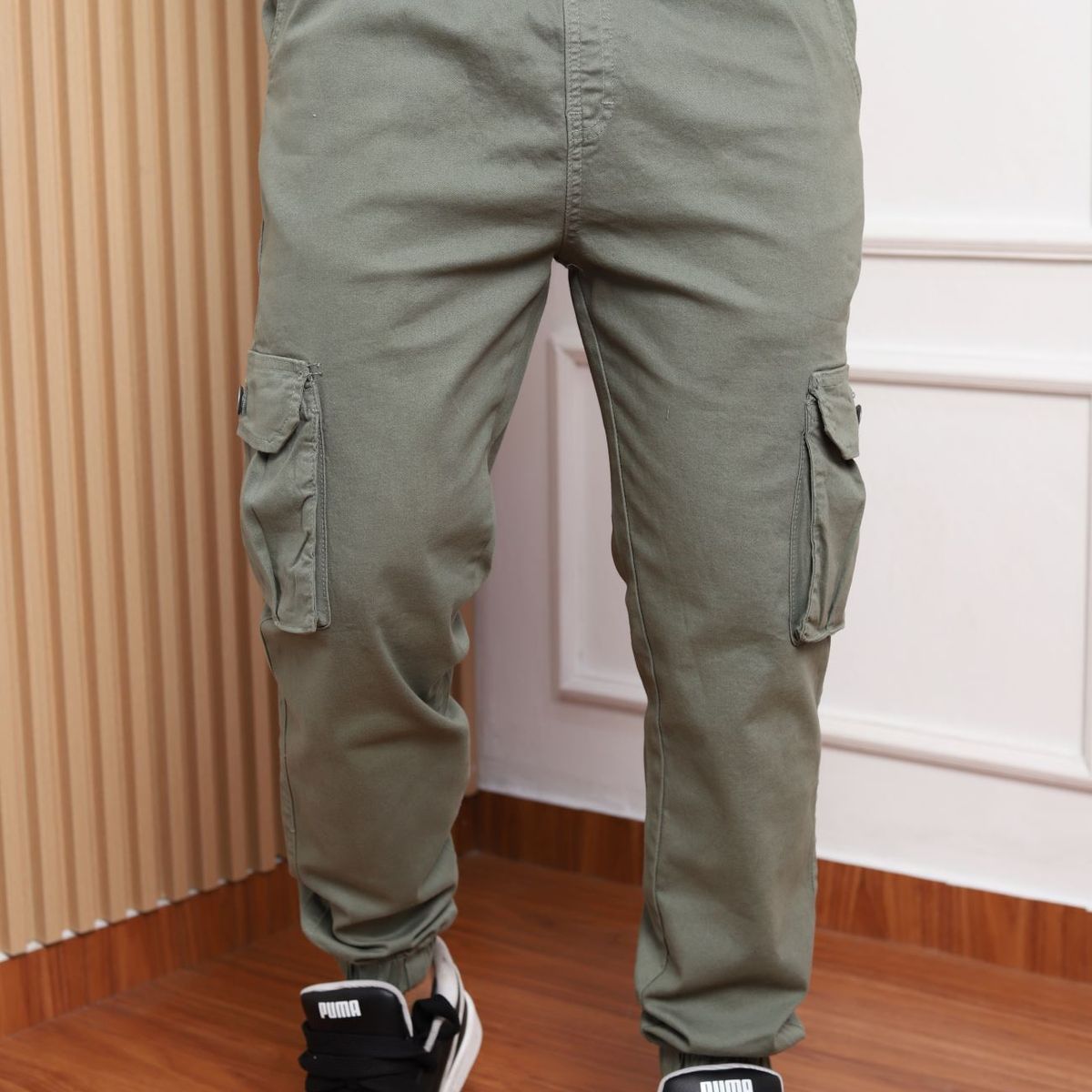 QH - Jogger para Hombre de Tela Drill