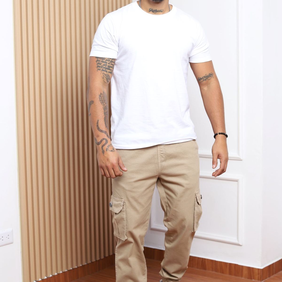 QH - Jogger para Hombre de Tela Drill