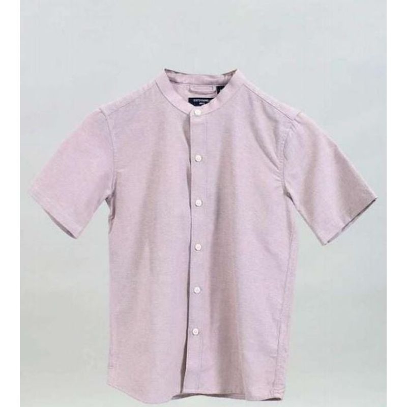 ESTIVANELI - Camisa para Niño Manga Corta Estivaneli Cuello Chino