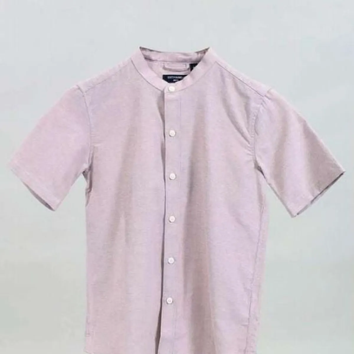 ESTIVANELI - Camisa para Niño Manga Corta Estivaneli Cuello Chino
