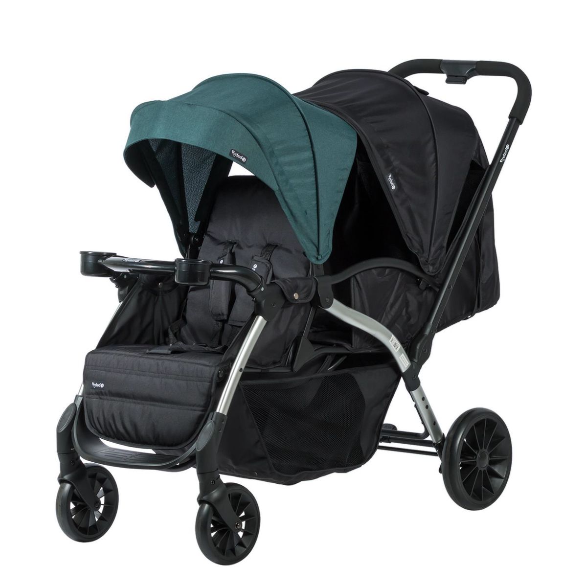 EBABY - Coche Gemelar Kipto Dual Verde Ebaby