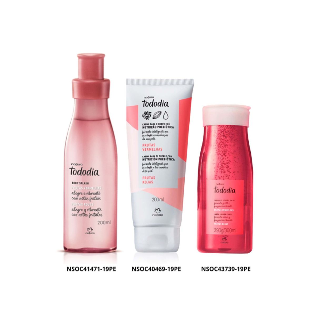 NATURA - Kit Tododia Frutas Rojas Body Splash y Jabon - Natura