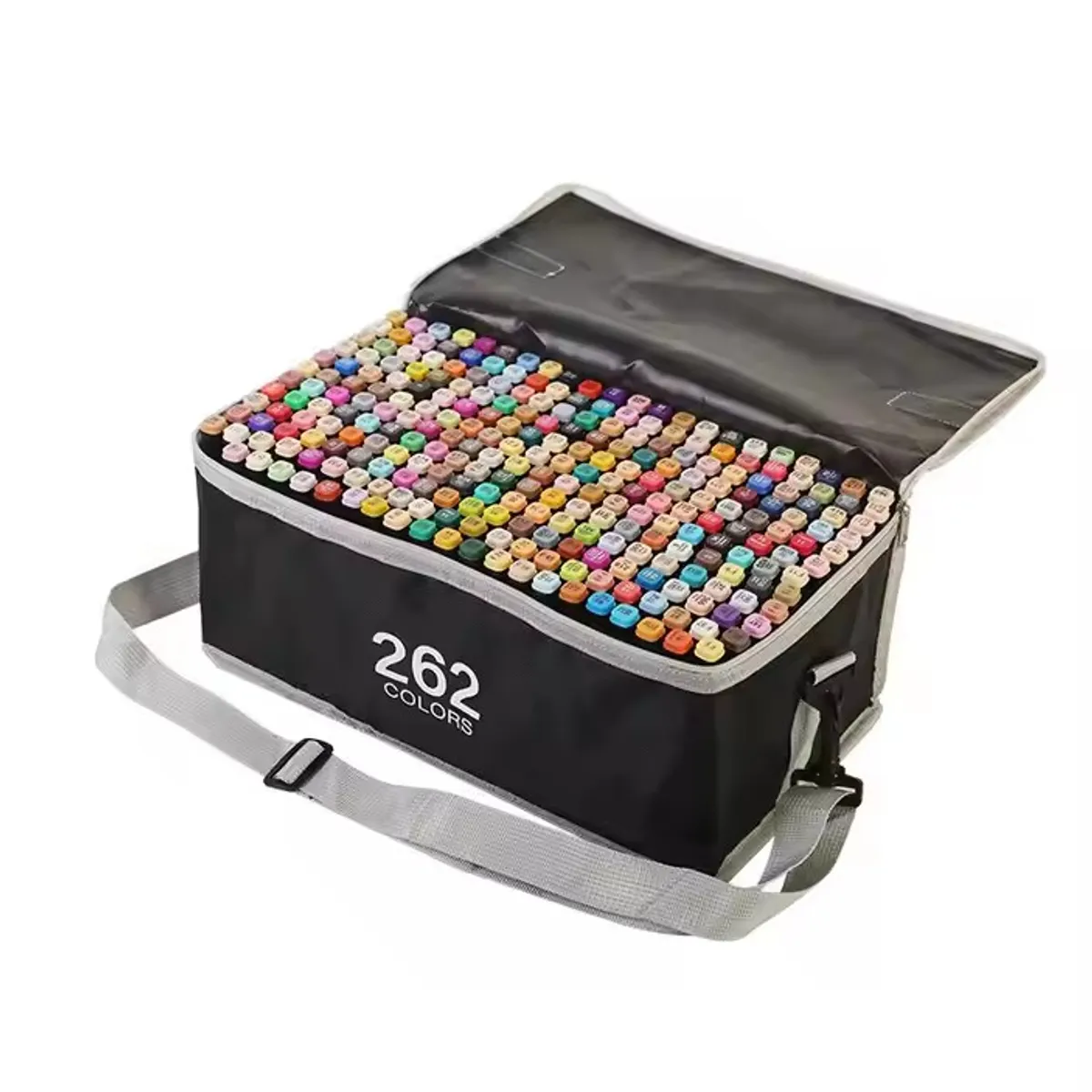 GENERICO - Plumones Touch 262 Piezas Doble Punta con Base