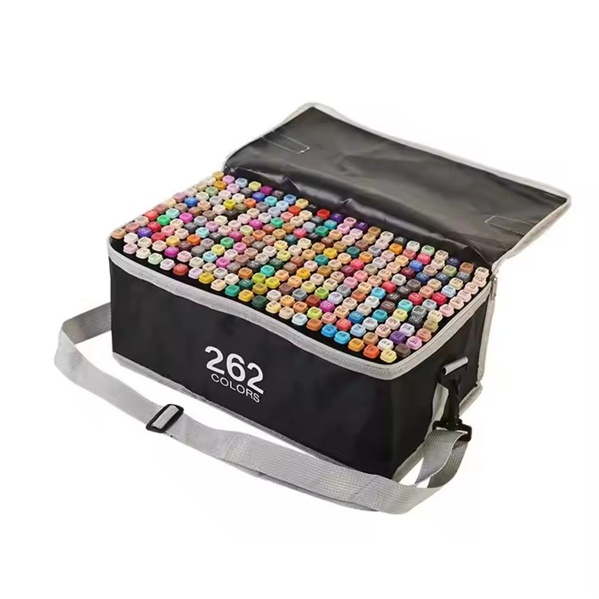 GENERICO - Plumones Touch 262 Piezas Doble Punta con Base